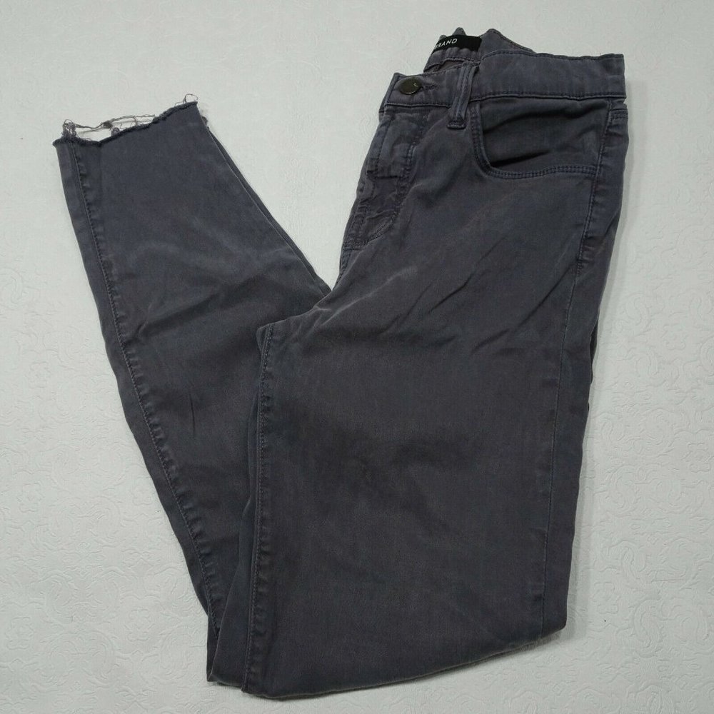 🗽 J Brand Size 28 Maria Gray Commodore Skinny High Rise Jeans